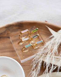 Iolite hydro Ring * Gold Plated 18k*Gold * Statement* Gemstone *Stackable*Natural* Handmade *Gift For Her * BJR281