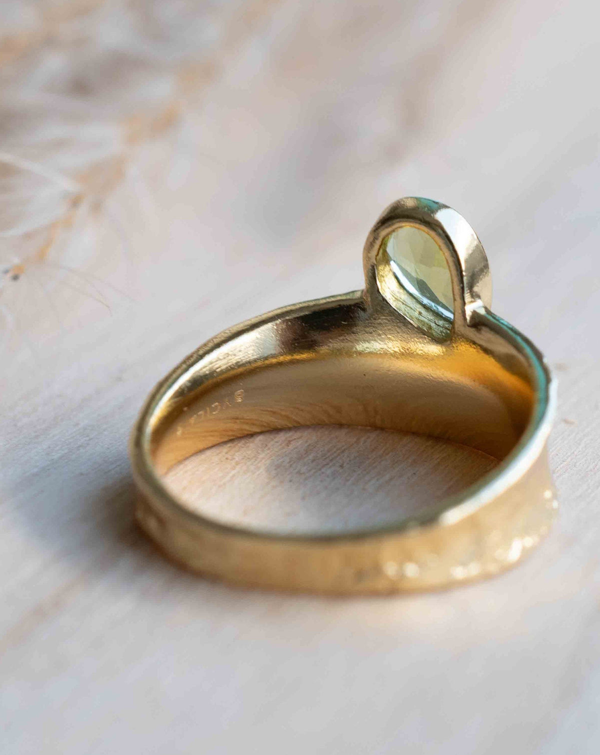 Peridot Gold Plated Ring * Statement Ring * Gemstone Ring * Green Stone * Gold Ring * Large Ring Statement * August Birthstone BJR288