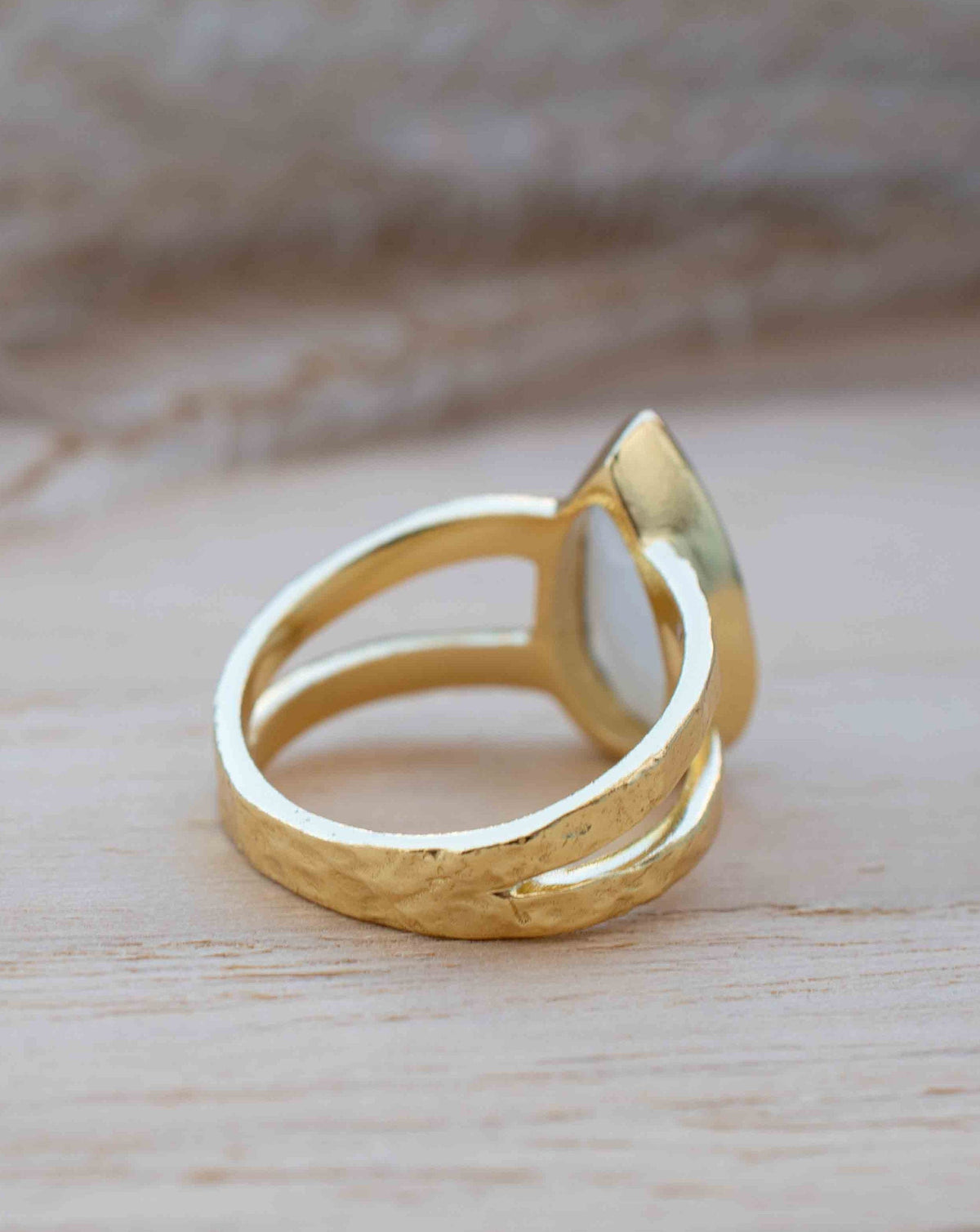 Moonstone Gold Plated Ring * Statement Ring * Gemstone Ring * Rainbow Moonstone * Gold Ring * Large Ring Statement * BJR310
