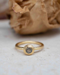 Rainbow Labradorite Ring * Gold Ring * Gemstone * Gold Plated * Statement *Bridal *Wedding * Natural * Thin *Handmade BJR322