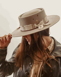 Feather Nude Fedora Hat * Australian Wool * BJH023