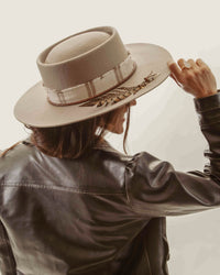 Feather Nude Fedora Hat * Australian Wool * BJH023