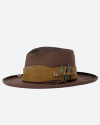 Crystacola Gemstone Fedora Hat * Australian Wool *BJH018