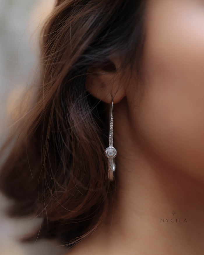 Cassie Earrings * Moonstone * Gold Plated, Silver Plated and Rose Gold * BJE168