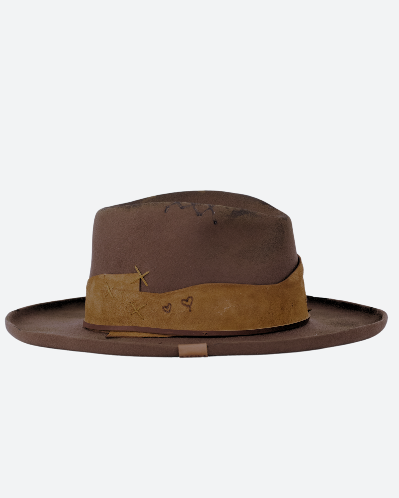 Crystacola Gemstone Fedora Hat * Australian Wool *BJH018
