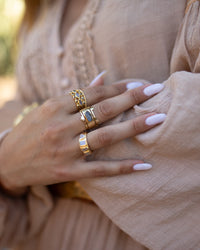 Loli Ring * Moonstone * Gold Plated 18k * BJR357