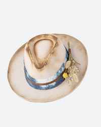 Blue band Flowers Hat * Australian Wool * BJH028