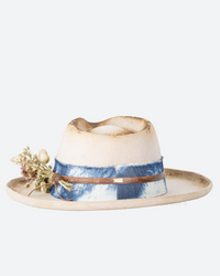 Blue band Flowers Hat * Australian Wool * BJH028