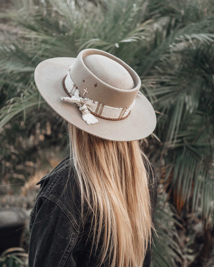 Feather Nude Fedora Hat * Australian Wool * BJH023