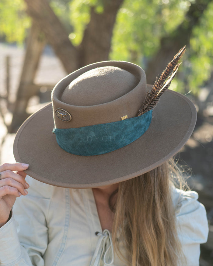 Cowboy Pin ~ Australian Wool ~ BJH007