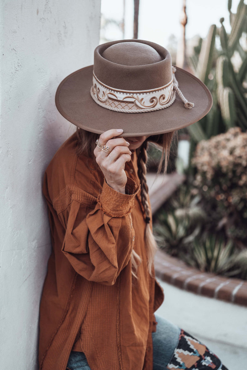 June Boater Hat ~ Australian Wool ~ BJH024