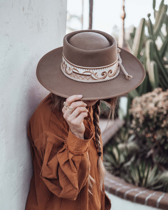 June Boater Hat ~ Australian Wool ~ BJH024