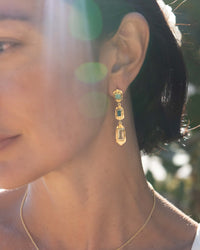 Analu Earrings * Amazonite, Green White Jade, Green Amethyst