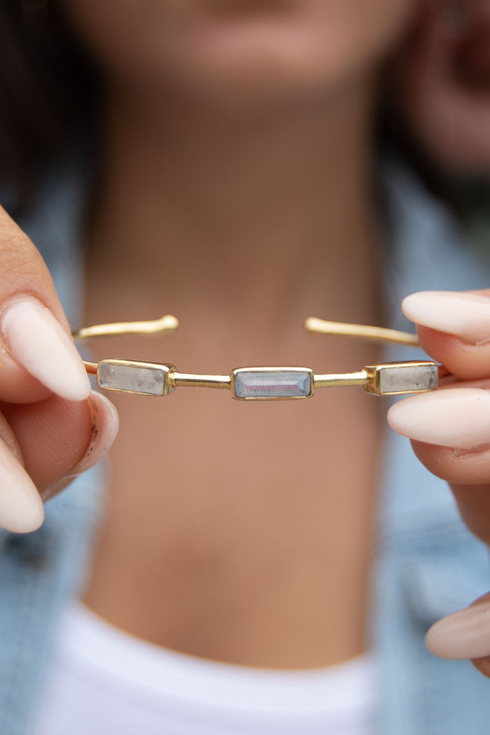 Eva Bracelet * Moonstone * Gold Plated 18k * BJB051