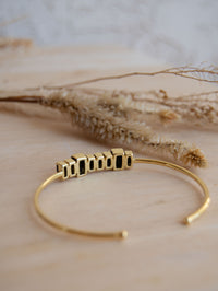 Frea Bracelet * Black Onyx * Bracelet * Gold Plated * BJB048