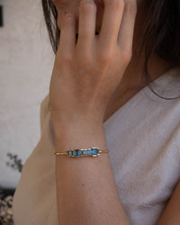 Frea Bracelet * Iolite hydro * Bracelet * Gold Plated * BJB049