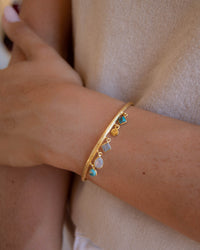 Emma Bracelet * Copper Turquoise, Moonstone & Labradorite * Gold Plated * BJB025