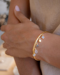 Emma Bracelet * Moonstone, Rose Quartz & Labradorite * Gold Plated * BJB026