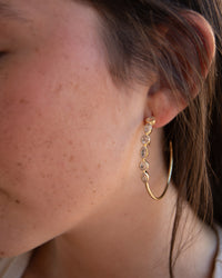 Kaia Earrings * Rose Quartz * Gold Plated 18k  * BJE109