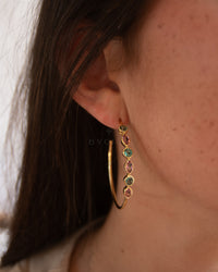 Kaia Earrings * Tourmaline Hydro * Gold Plated 18k  * BJE111