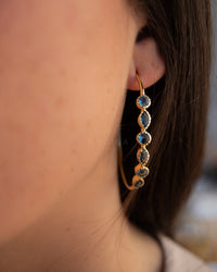 Kaia Earrings * Iolite Hydro * Gold Plated 18k  * BJE110