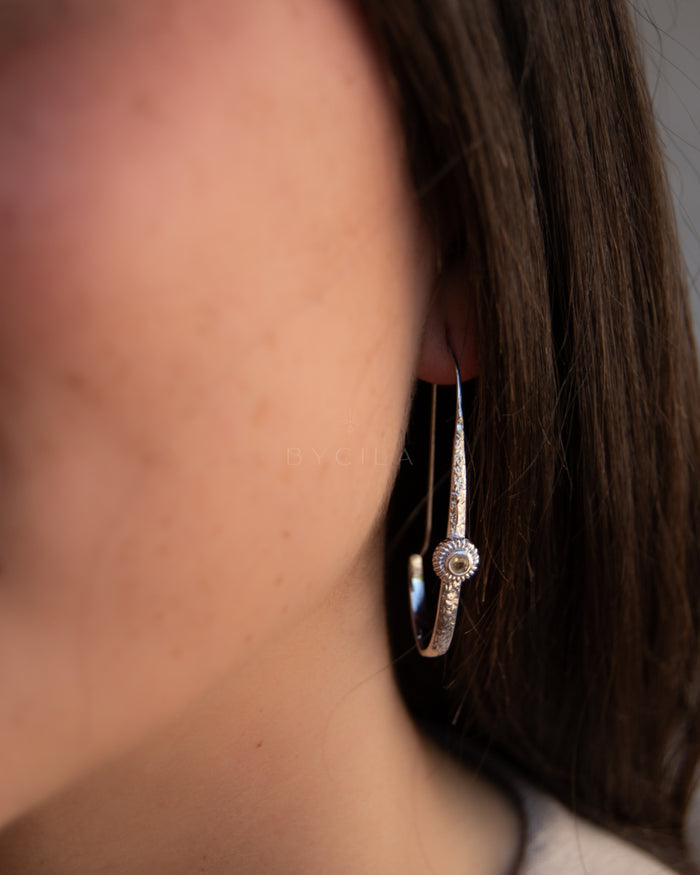 Cassie Earrings * Citrine * Gold Plated or Silver Plated * BJE169