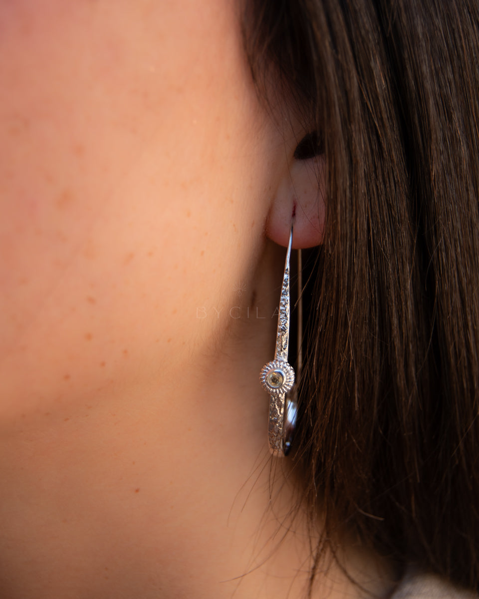 Cassie Earrings * Citrine * Gold Plated or Silver Plated * BJE169