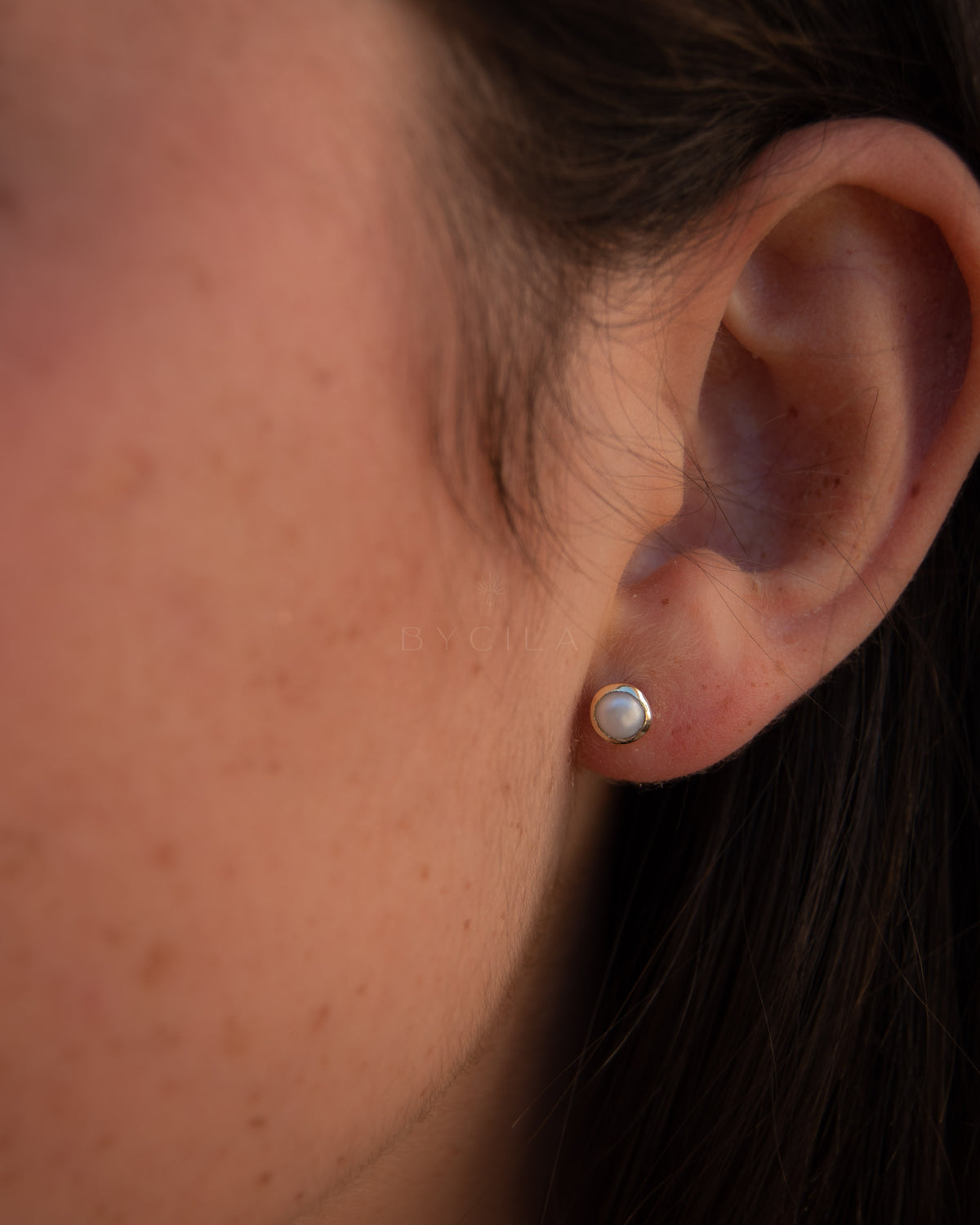 Annita Earrings * Fresh Water Pearl * Gold Plated 18k * BJE301