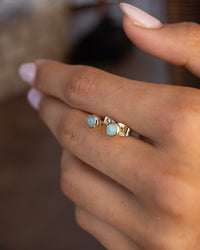 Annita Earrings * Amazonite * Gold Plated 18k * BJE300