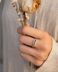 Mariana Ring * Iolite hydro * Gold Plated * BJR344