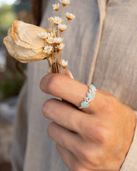 Maggie Ring * Amazonite & Labradorite * Sterling Silver 925 * BJR348