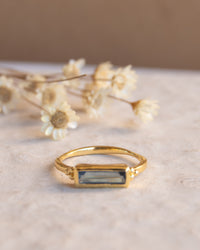 Mariana Ring * Iolite hydro * Gold Plated *