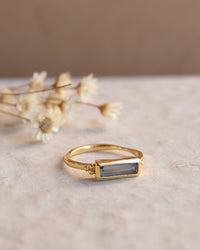 Mariana Ring * Iolite hydro * Gold Plated *