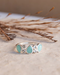 Maggie Ring * Amazonite & Labradorite * Sterling Silver 925 * BJR348