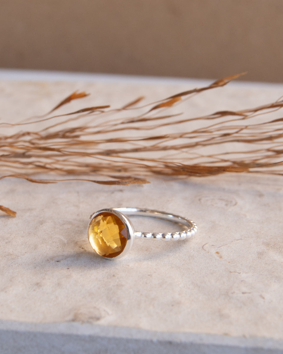 Tessy Ring * Yellow Topaz hydro * Sterling Silver 925 * BJR351