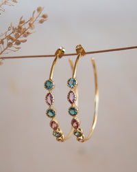 Kaia Earrings * Tourmaline Hydro * Gold Plated 18k  * BJE111