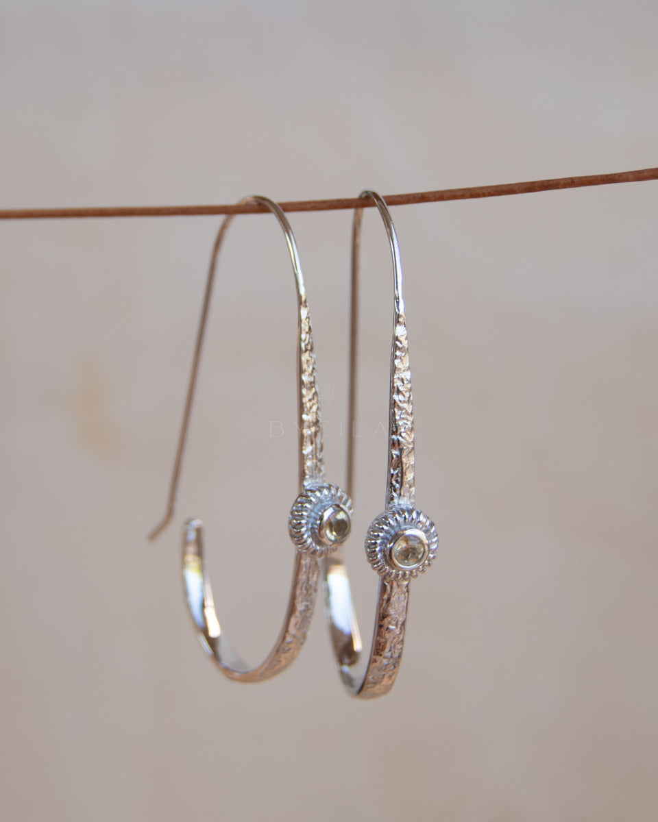 Cassie Earrings * Citrine * Gold Plated or Silver Plated * BJE169