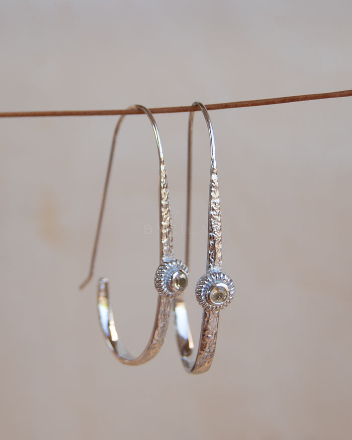 Cassie Earrings * Citrine * Gold Plated or Silver Plated * BJE169