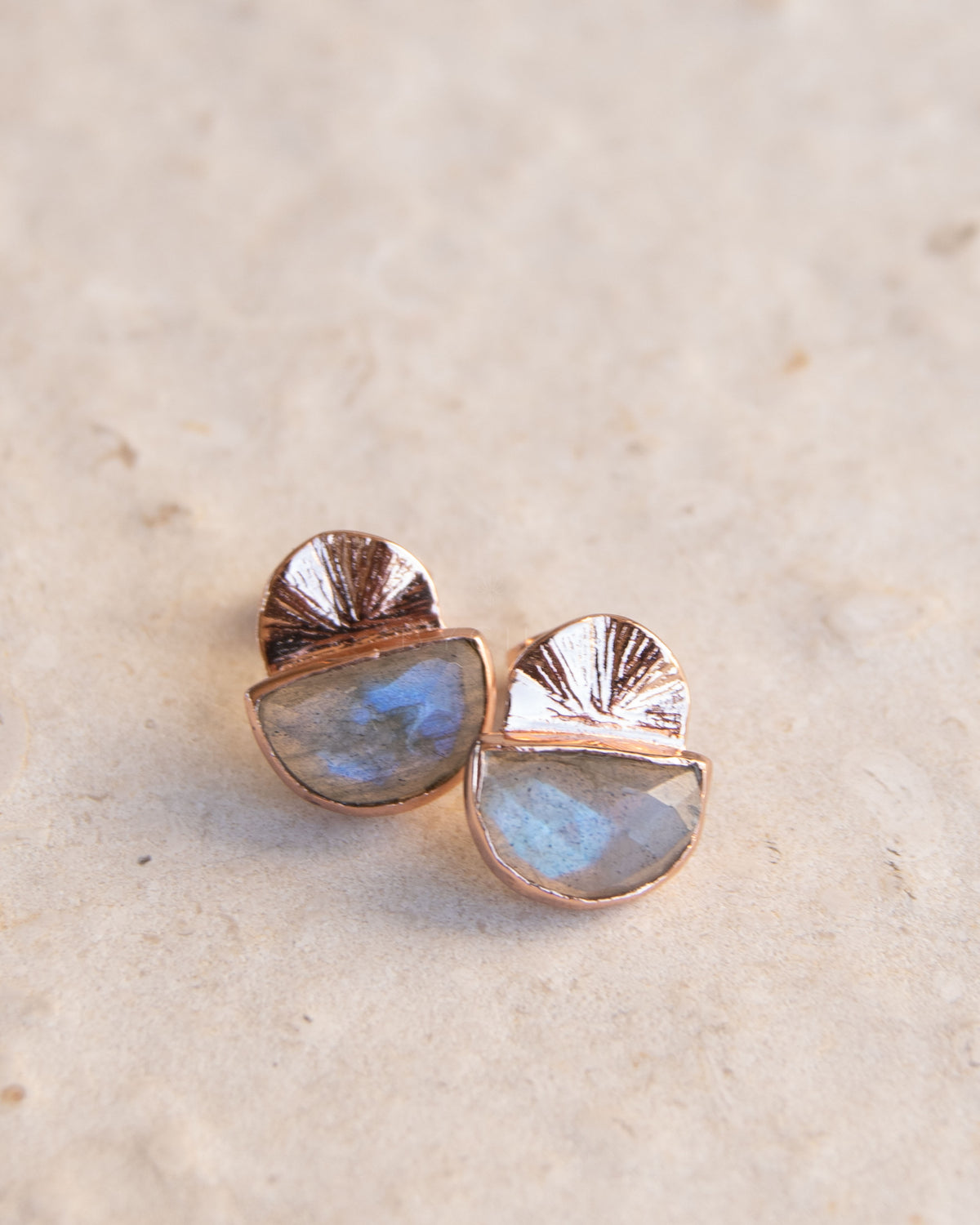 Bellinha Earrings * Labradorite * Gold Plated 18k, Sterling Silver 925 or Rose Gold Plated * BJE157