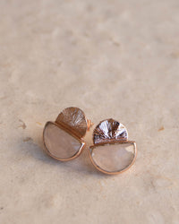 Bellinha Earrings * Rose Quartz * Gold Plated 18k, Sterling Silver 925 or Rose Gold Plated * BJE160