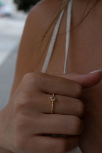 Juju Ring * Rose Quartz * Gold Plated 18k * BJR329