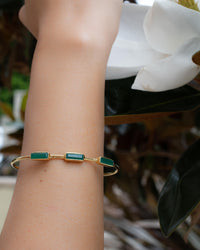 Green Onyx * Bracelet * Gold Plated * BJB053