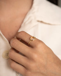 Tessy Ring * Morganite hydro * Gold Plated * BJR332