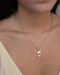 Rosina Necklace * Iolite hydro * Gold Plated 18k * BJN210