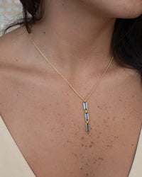 Eva Necklace * Iolite hydro * Gold Plated 18k * BJN190