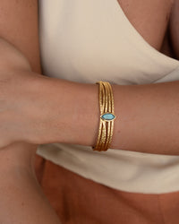 Connie Bracelet * Labradorite * Gold Plated * BJB081