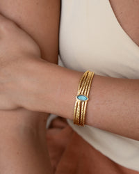Connie Bracelet * Labradorite * Gold Plated * BJB081