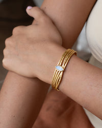 Connie Bracelet * Moonstone * Gold Plated * BJB082