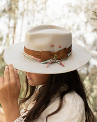 Daisy Flower Hat * Australian Wool * BJH042