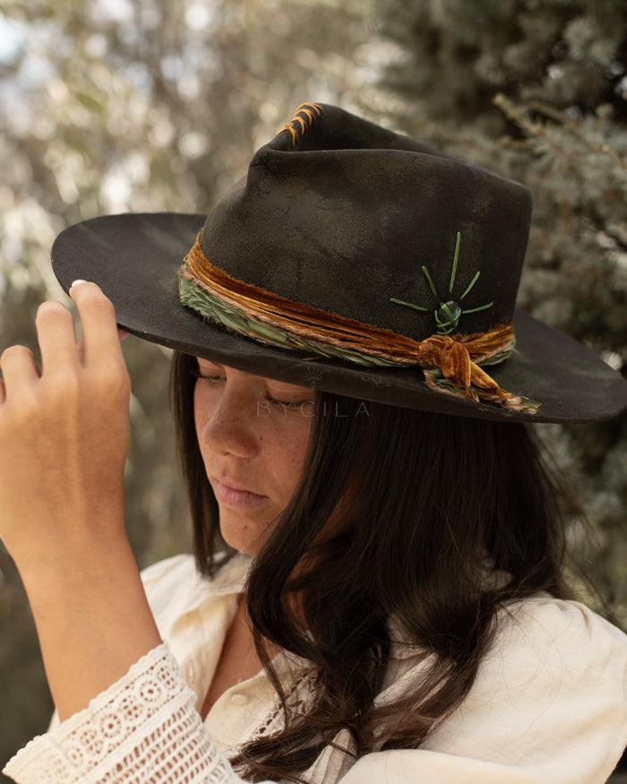 Labradorite Hat * Australian Wool * BJH050